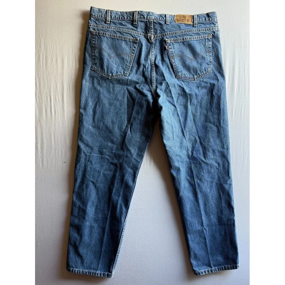 Levis 540 Relaxed Fit Jeans Mens 44x32‎ Blue Medium Wash Orange Tab Vintage 90s